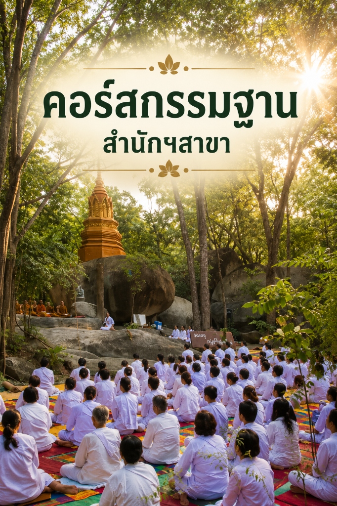 คอร์สกรรมฐานสำนักสาขา สถาบันวิปัสสนาวิชชาลัย วัดมเหยงคณ์