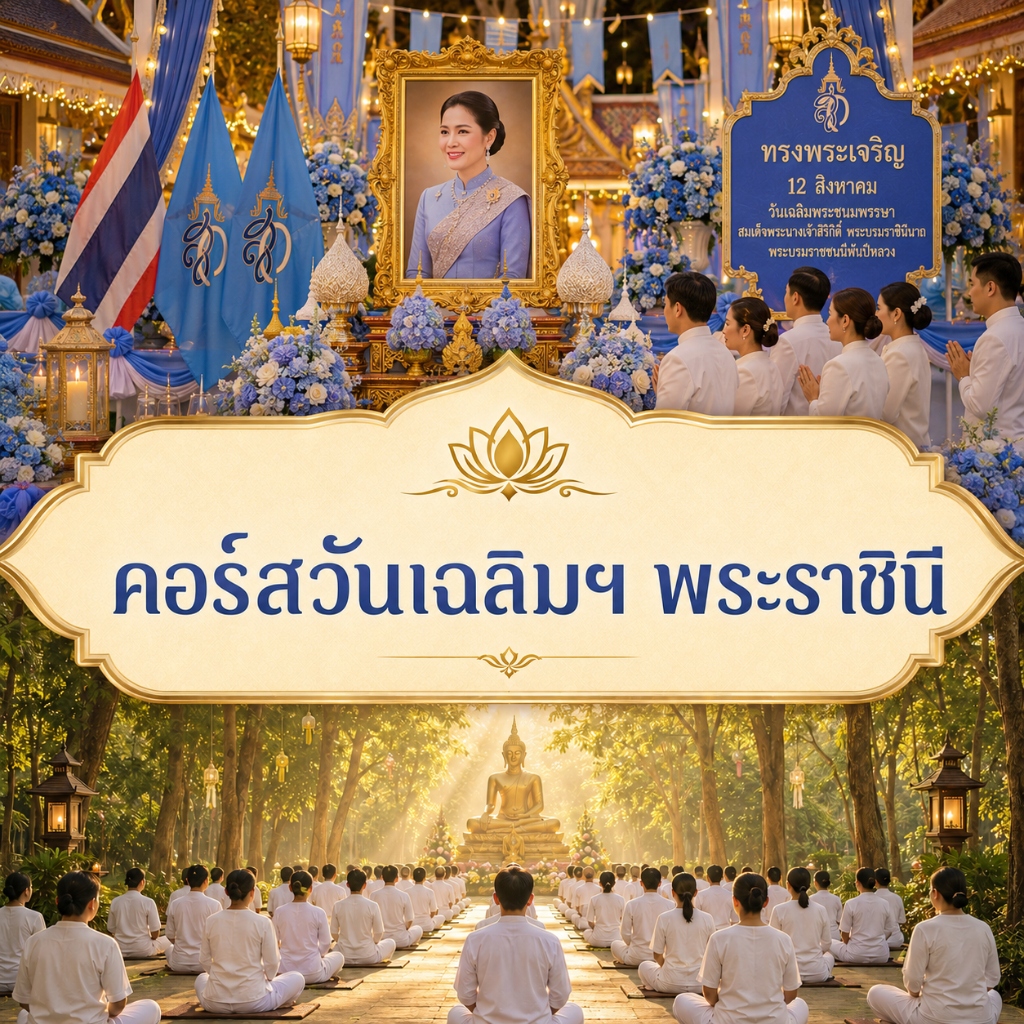 คอร์สวันเฉลิมฯ พระราชินี
