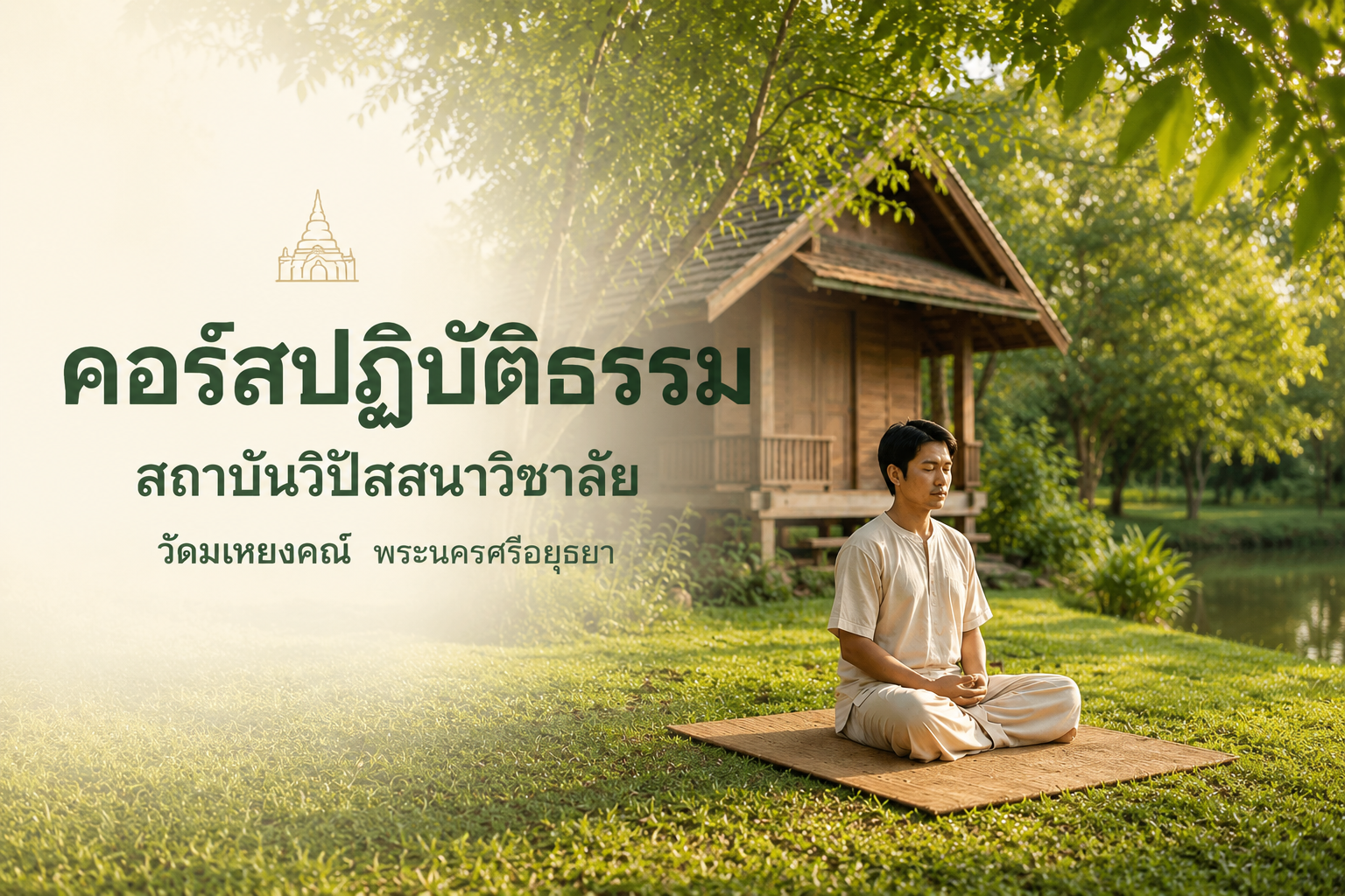คอร์สปฏิบัติธรรมสถาบันวิปัสสนาวิชาลัยวัดมเหยงคณ์