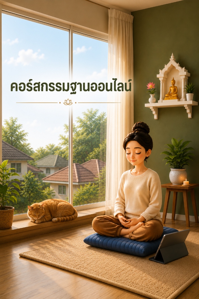 โครงการอบรมวิปัสสนากรรมฐานออนไลน์ สถาบันวิปัสสนาวิชาลัย วัดมเหยงคณ์